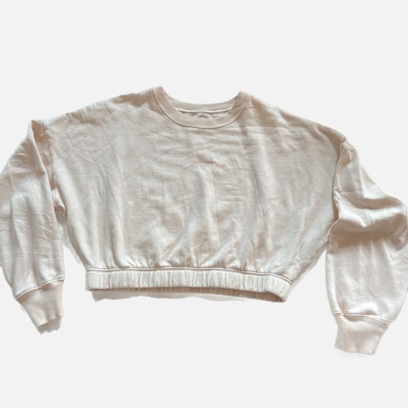 Hollister elastic bottom cropped sweatshirt- size medium - Picture 1 of 5